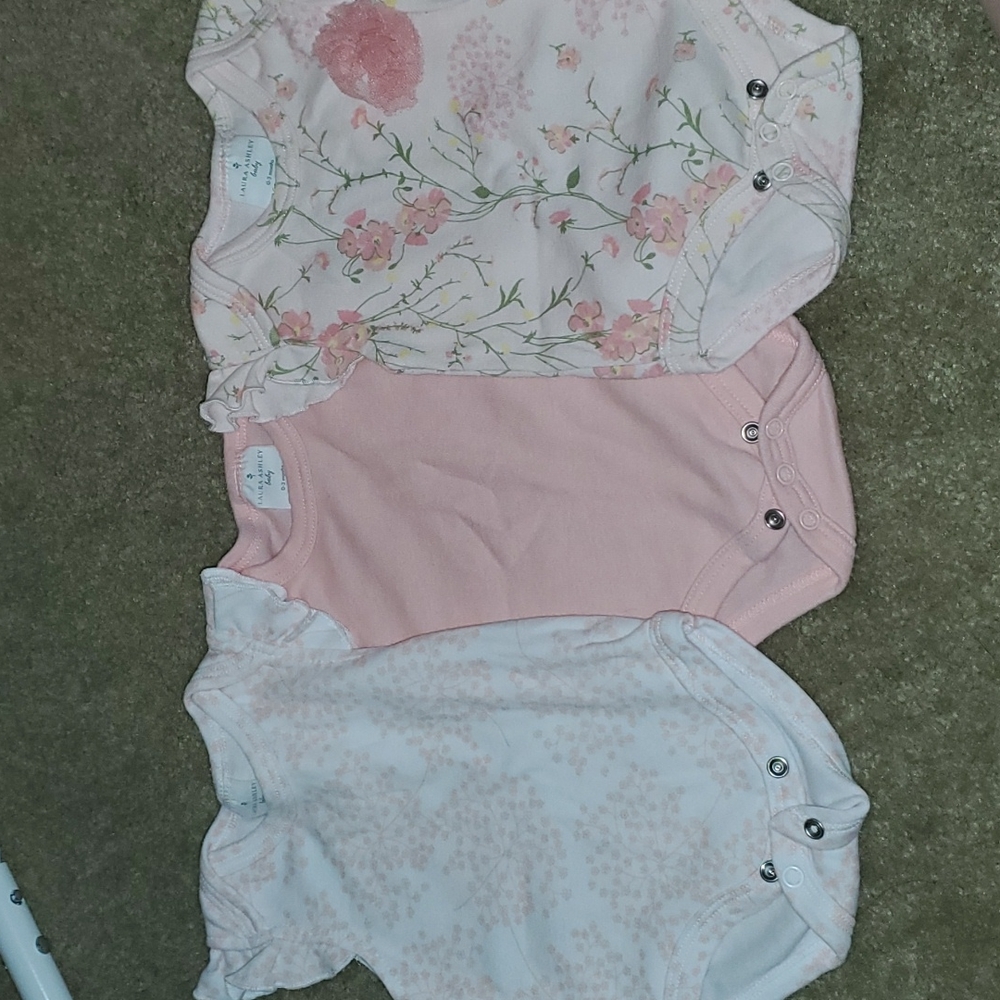 Laura Ashley onsies baby girl